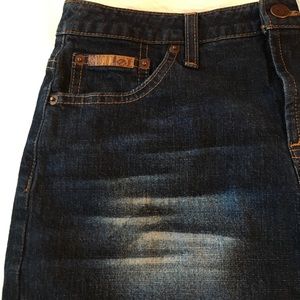 l.e.i Denim Skirt size 7, RN#89083, Cut#680211